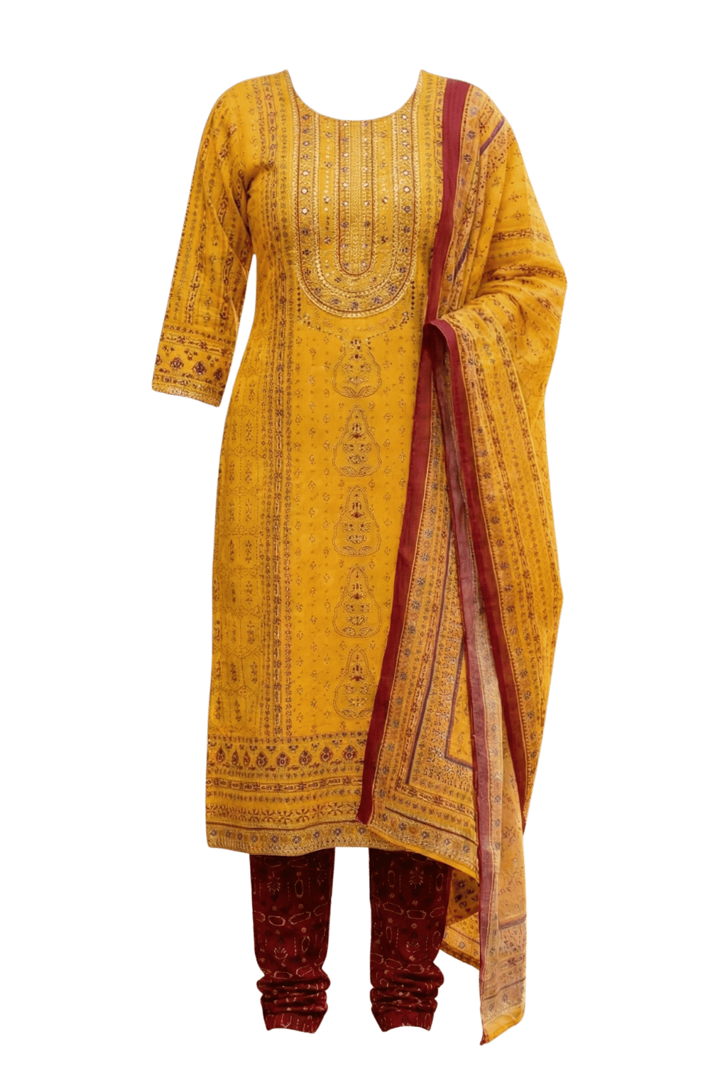 Fancy coton three piece